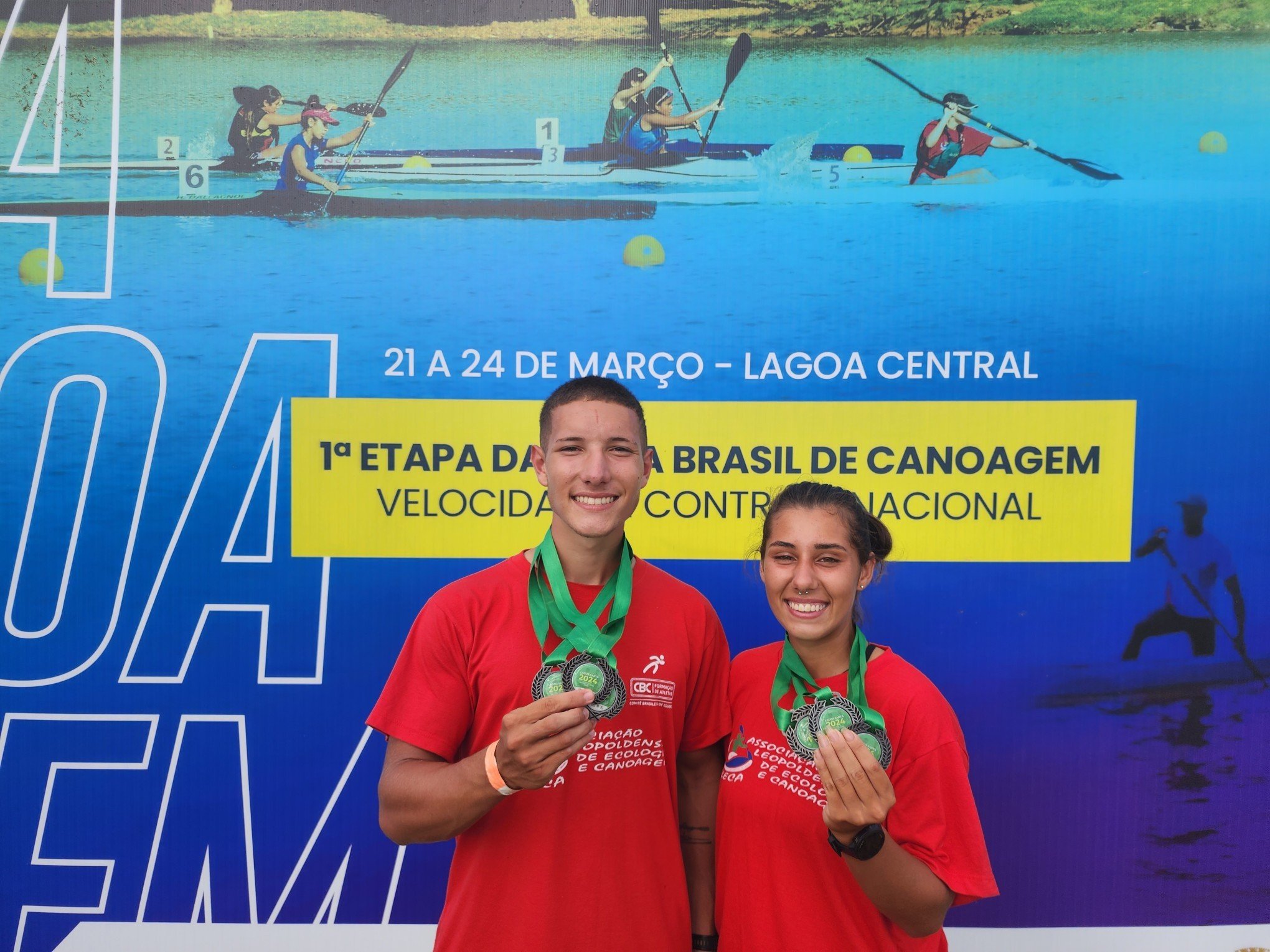 Jovens da Aleca conquistam seis medalhas em etapa da Copa Brasil de Canoagem de Velocidade