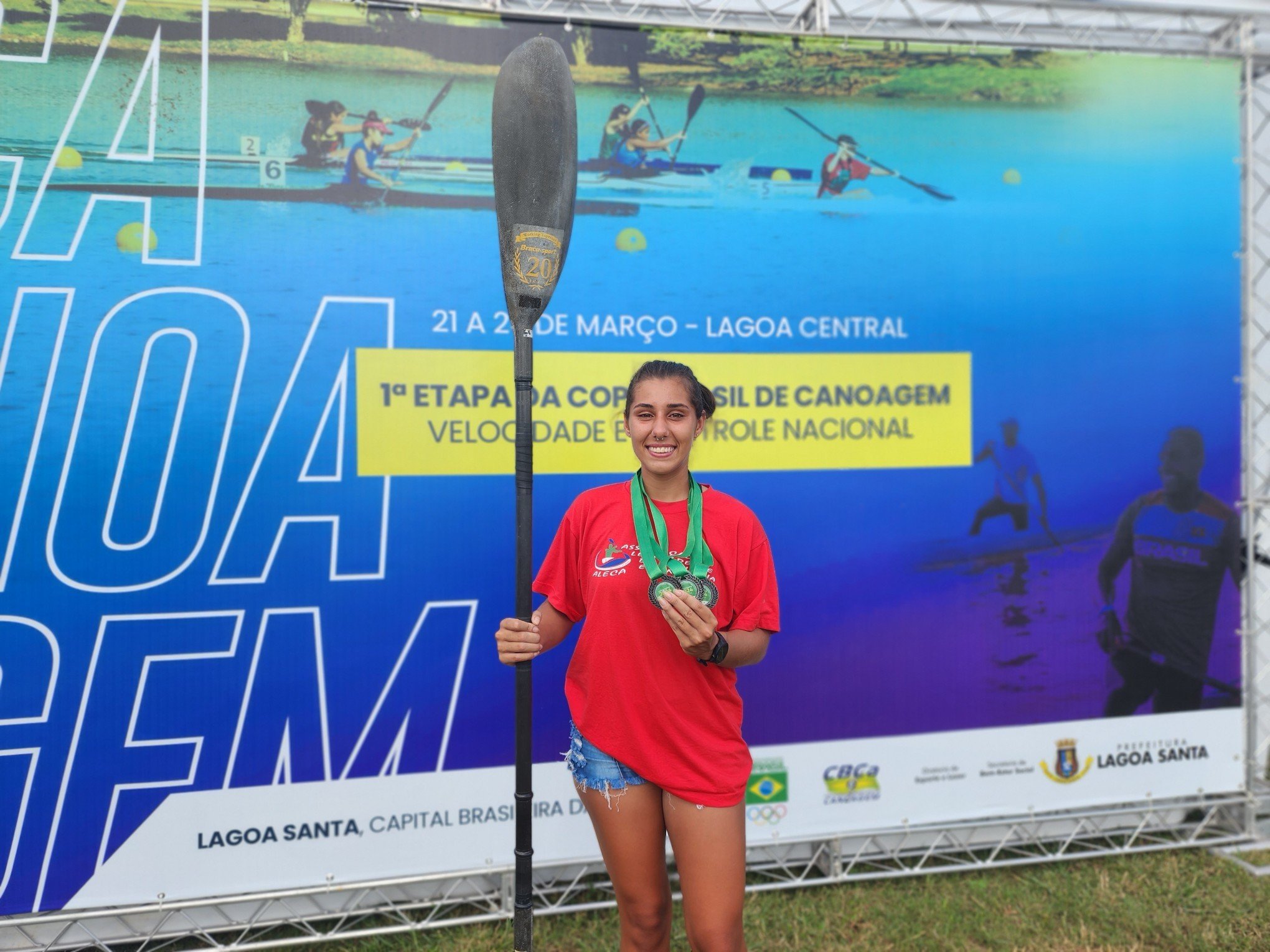 Giovana Rocha conquistou medalhas de bronze e prata