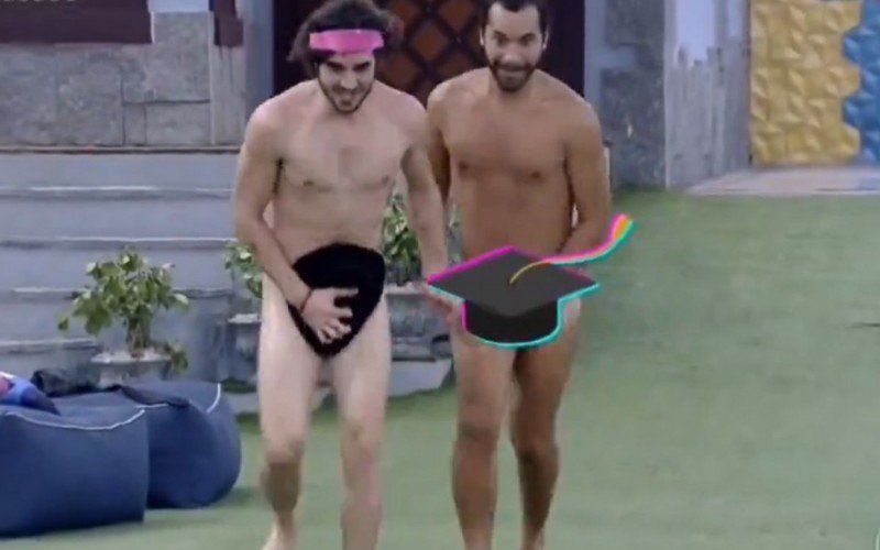 Gil do Vigor e Fiuk se jogaram nus na piscina do BBB 21 | abc+