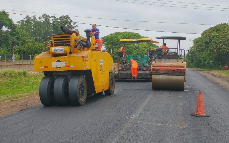 Obras nas estradas da Serra