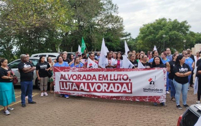 Nos hospitais de Alvorada (foto) e Cachoeirinha, profissionais de saúde entraram em greve | abc+