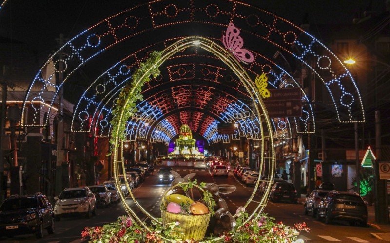 Decoração da Páscoa em Gramado seguirá nas ruas até 7 de abril