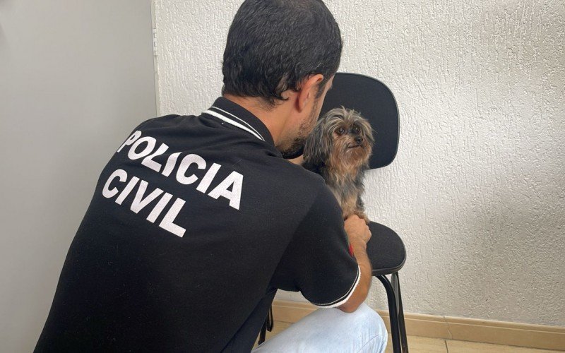 O pequeno Barney foi resgatado na manhã desta sexta-feira (4) pela Polícia Civil