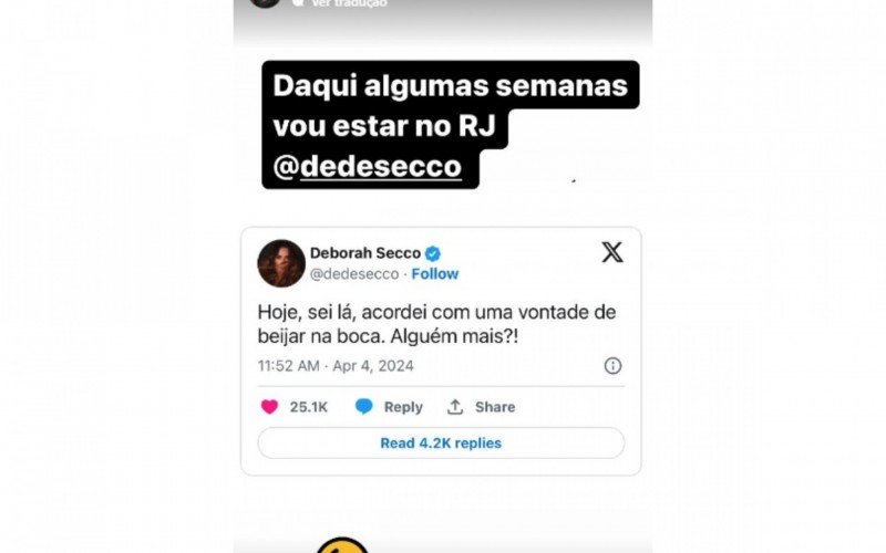 Andressa Urach disparou cantada à Deborah Secco | abc+