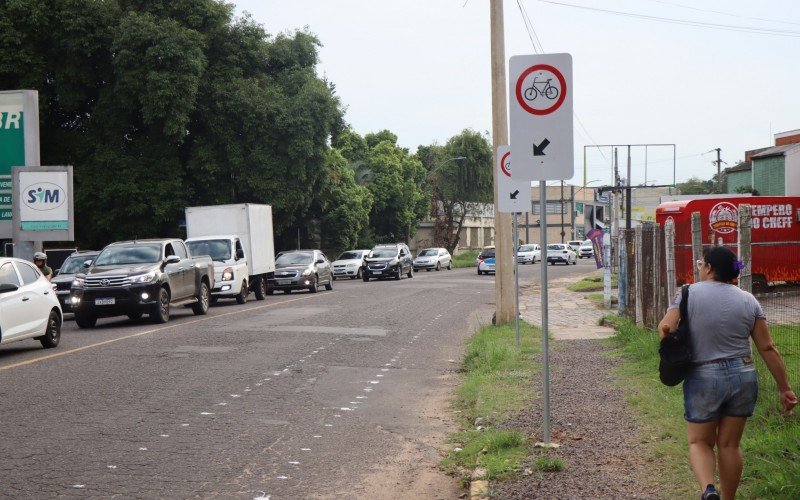 Trecho da rua RincÃ£o tambÃ©m receberÃ¡ a ciclofaixa...