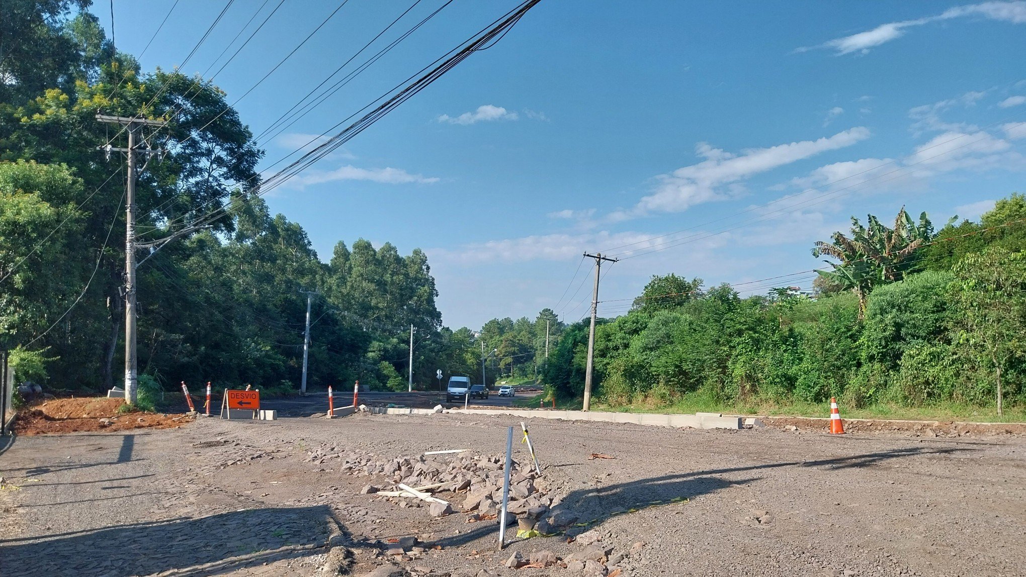 Em obras, Estância Velha tem bloqueios no trânsito; veja alternativas