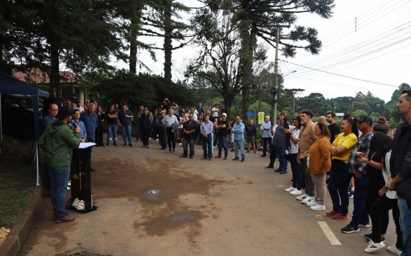 InauguraÃ§Ã£o do asfalto da Estrada Edgar Willy Woff, na Serra Grande, em Igrejinha