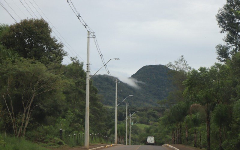 Vista do Morro da Cruz, na Serra Grande, em Igrejinha 