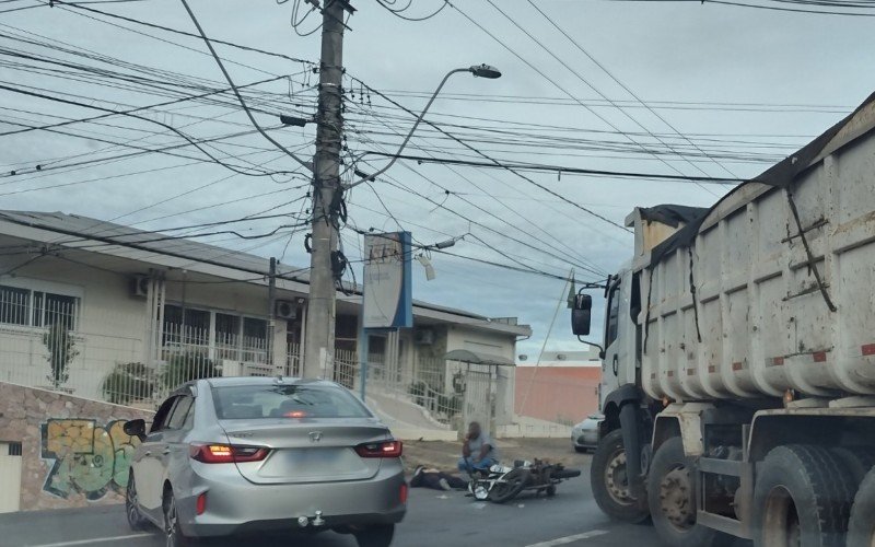 Acidente envolvendo motocilista em São Leopoldo  | abc+
