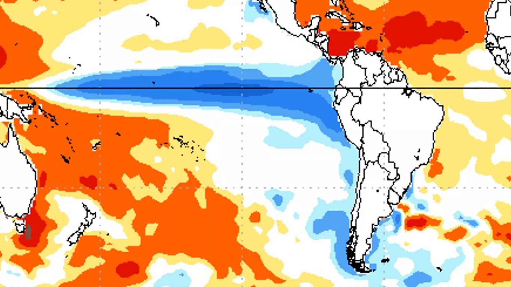Modelo North America Ensemble Model (NMME), que reúne vários modelos de clima, projeta o fenômeno La Niña plenamente configurado no inverno deste ano | abc+
