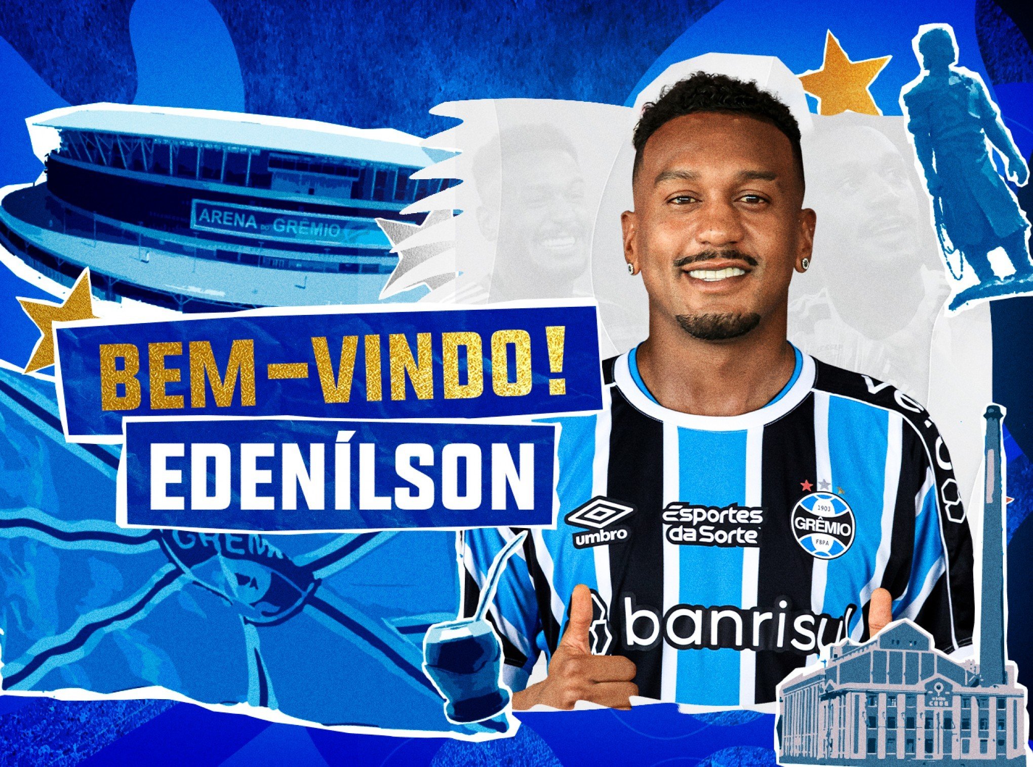 Grêmio acerta contratação de Edenilson como reforço