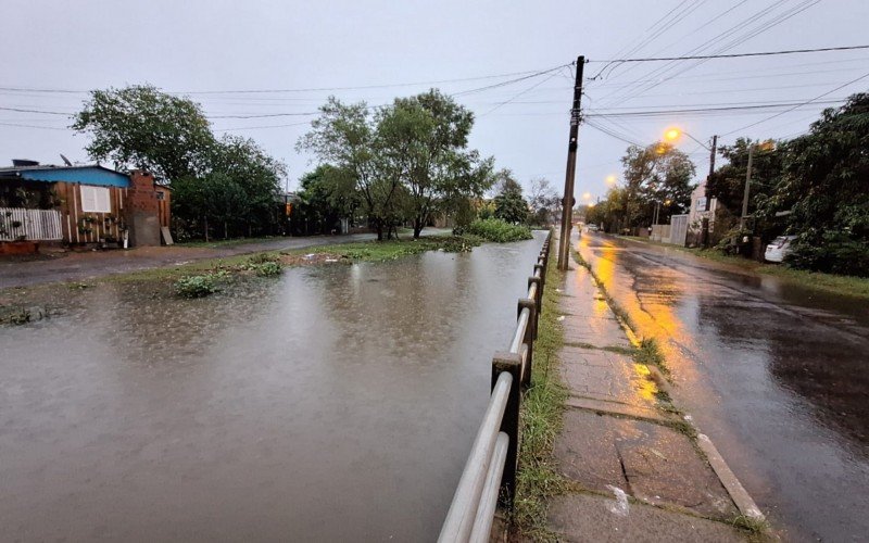 Arroio da Palmeira transbordou em NH  | abc+