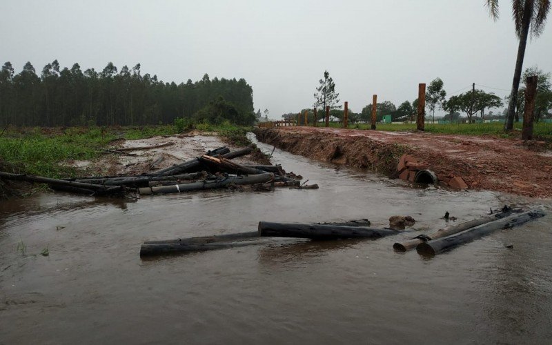 Sapiranga registra pontos alagados nesta terça