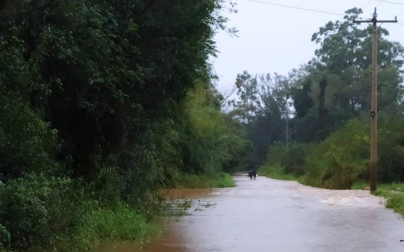 Sapiranga registra pontos alagados nesta terça