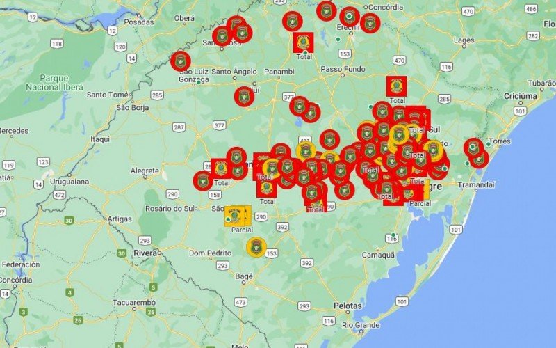 Bloqueios nas rodovias do Rio Grande do Sul  | abc+