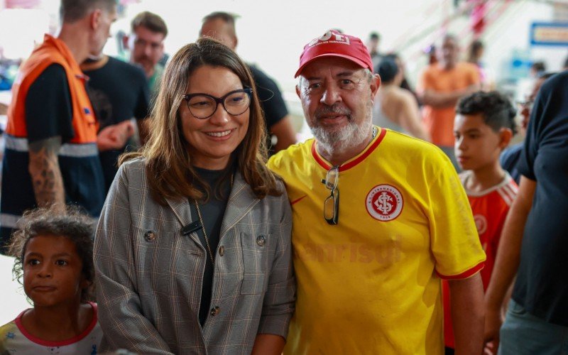 Primeira-dama em visita a Canoas