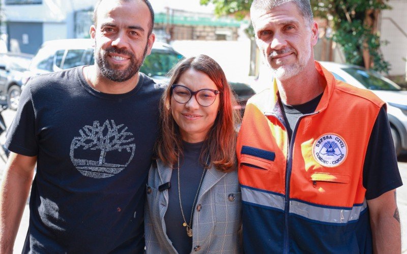 Primeira-dama em visita a Canoas