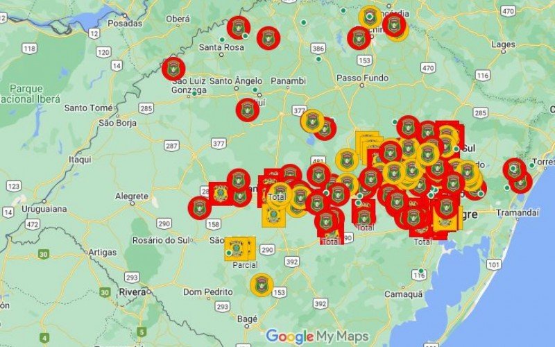 Bloqueios nas rodovias do RS  | abc+