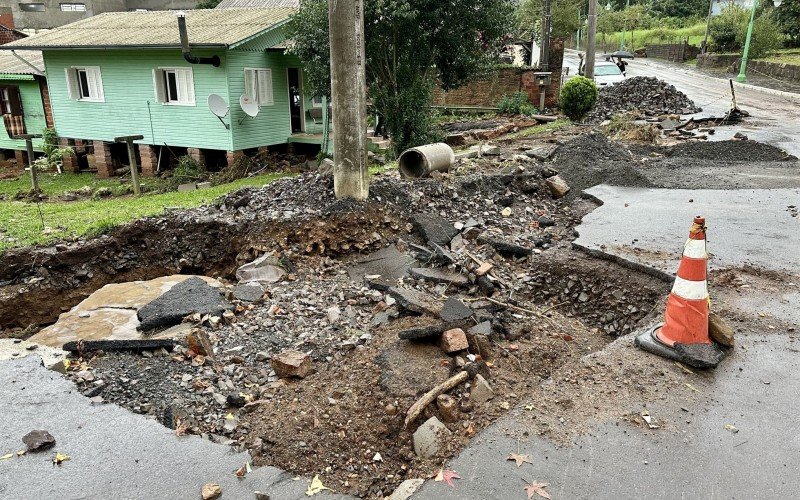 Município de Gramado é afetado pelo grande volume de chuva