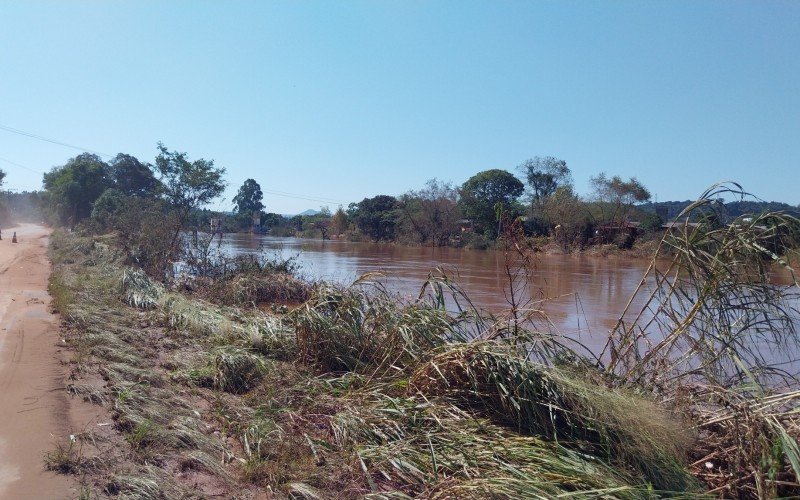 Rio Caí, em São Sebastião do Caí, na quarta-feira  | abc+