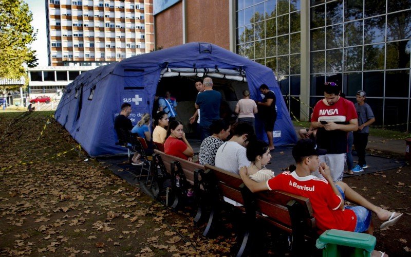 Hospital de Campanha funcionava junto à Ulbra