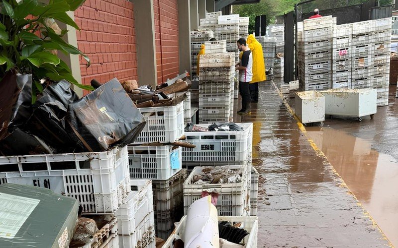 Fábrica da Beira Rio em Igrejinha foi uma das afetadas pela enchente | abc+