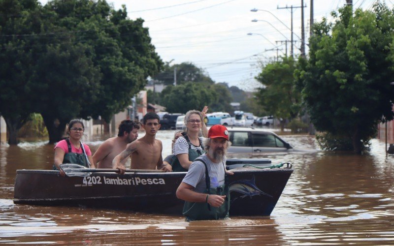 Enchente no bairro Santo Afonso