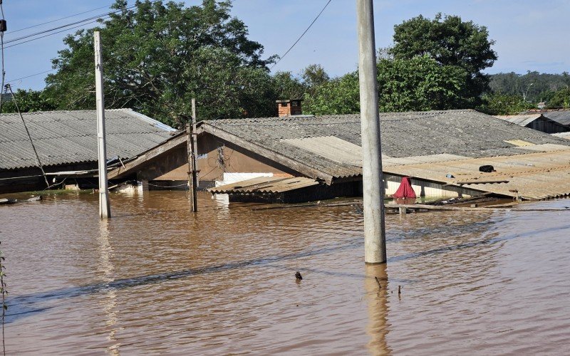 Rio dos Sinos reduz a 5,95 metros, mas há alerta de temporal para o final de semana
