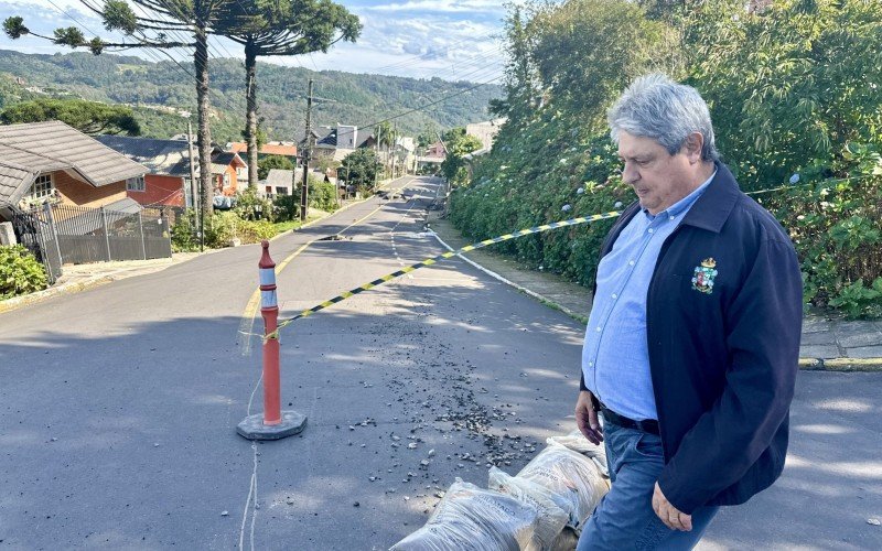 Nestor acompanhou a situação da Rua Henrique Bertoluci