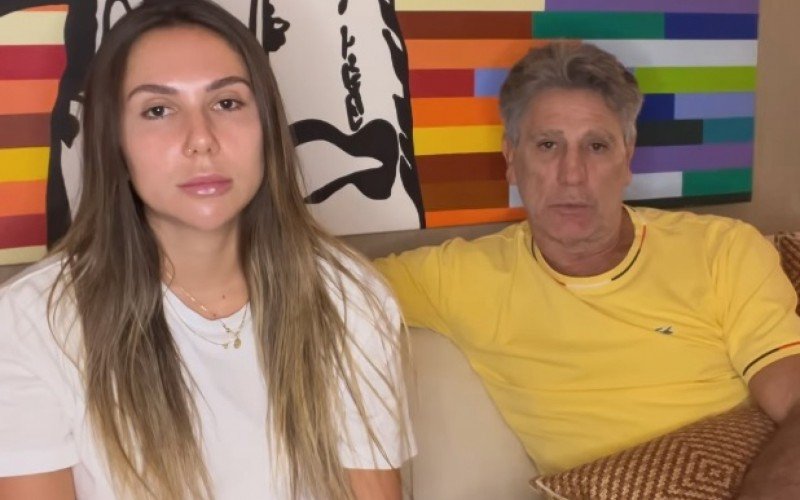 Carol Portaluppi e Renato Gaúcho publicaram vídeo no Instagram nesta quarta-feira | abc+