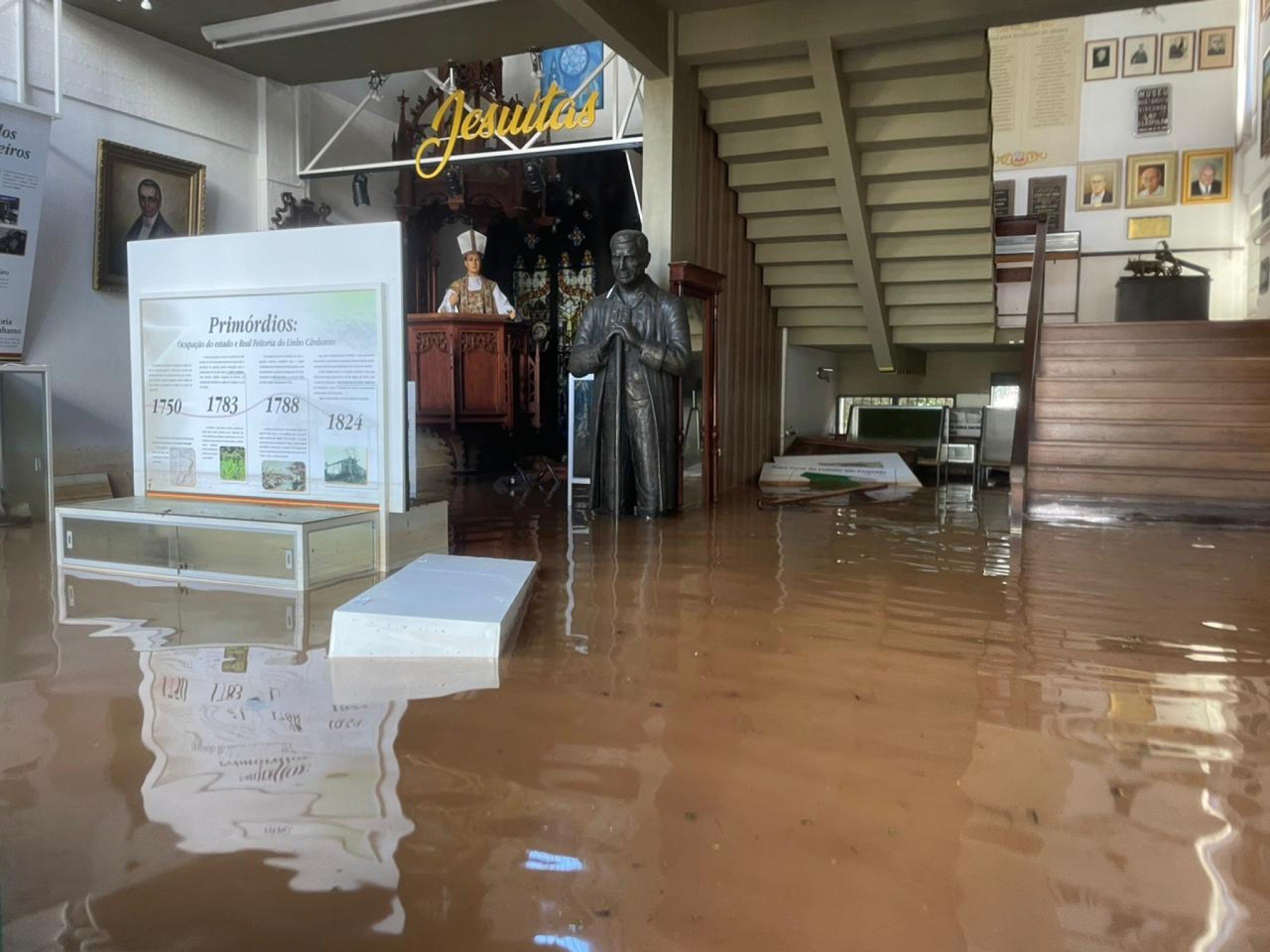 Parte do acervo do Museu de São Leopoldo é danificada pela enchente