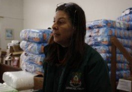 Defensora pública Fabiane Lontra visita abrigos em Canoas