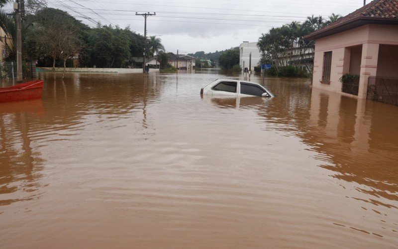 Enchente em São Sebastião do Caí em 13 de maio de 2024 | abc+