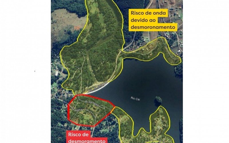 Alerta da Prefeitura de São Francisco de Paula de evacuação de moradores da Barragem do Salto por risco de rompimento. Há risco de deslizamento de encosta junto à barragem, provocando onda às margens do reservatório | abc+