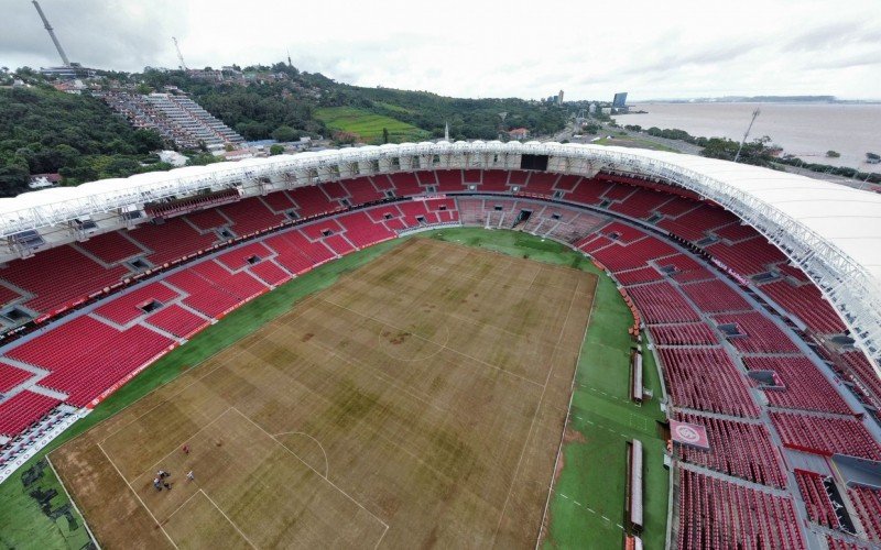 Estádio Beira-Rio pós enchente