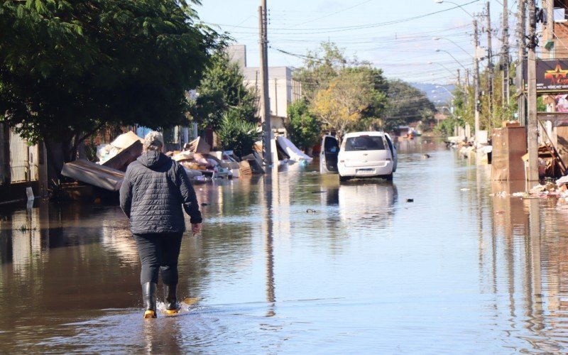 Áreas secas voltam a alagar em Novo Hamburgo