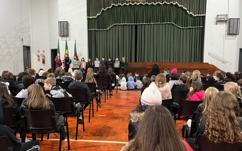 Lan&ccedil;amento da campanha no Col&eacute;gio Pindorama