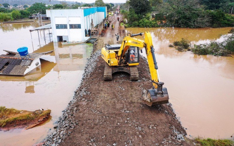 Trabalho emergencial no dique da João Corrêa finalizado | abc+