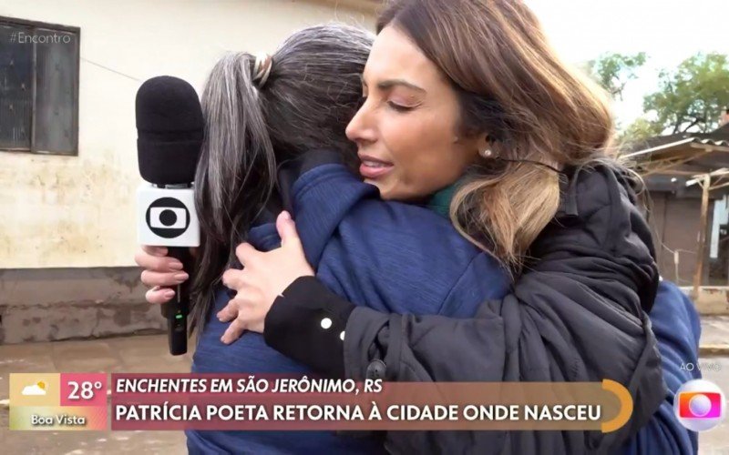 Patrícia Poeta abraça a prima que encontrou ao vivo durante programa no RS | abc+