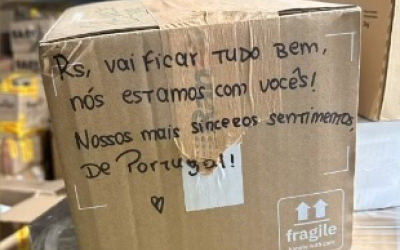 Doações vindas de Portugal começam a ser embarcadas | abc+