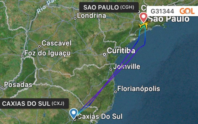 Avião da Gol tentou pousar em Caxias neste domingo, mas voltou para SP | abc+