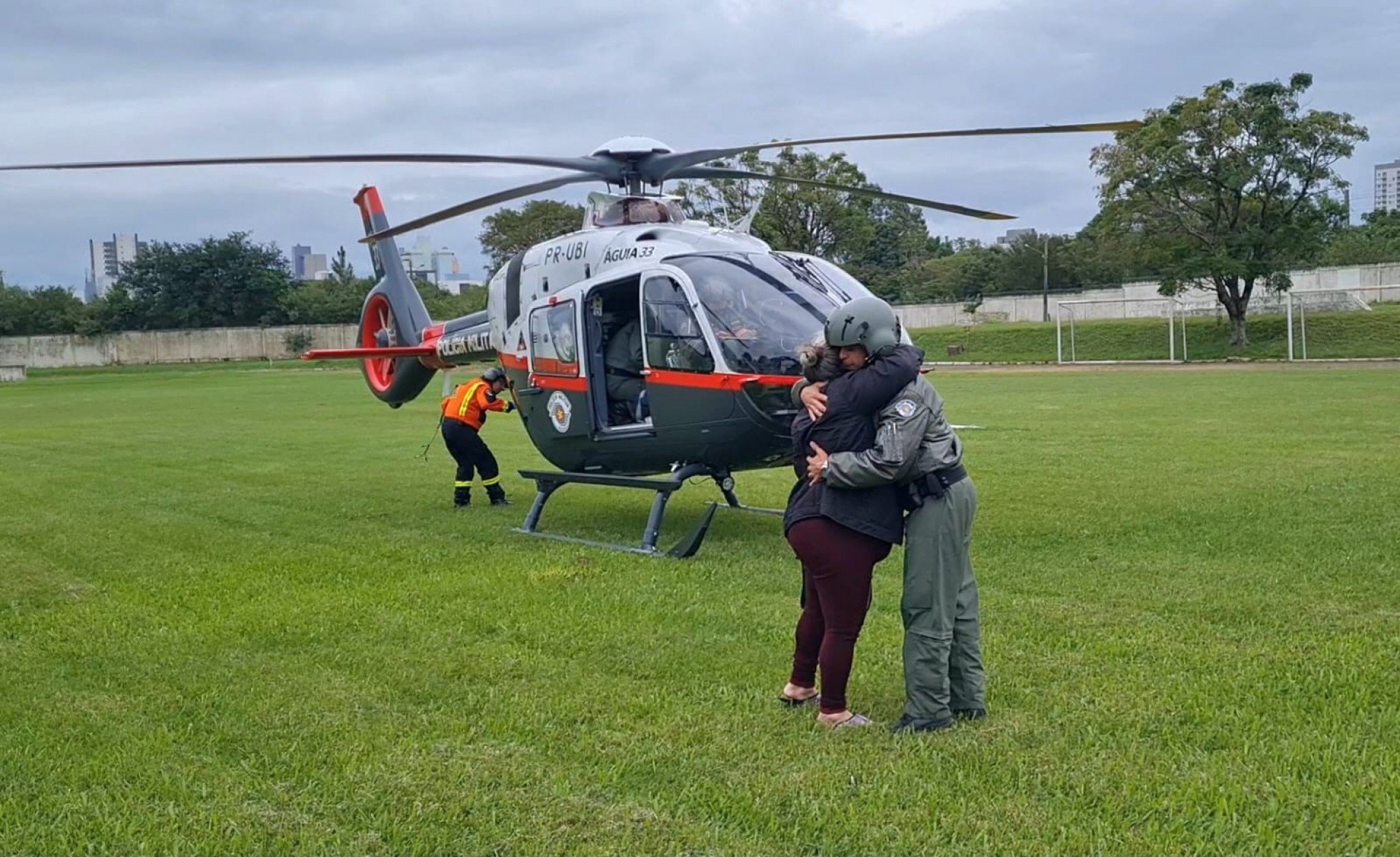 Bebê é trazida de helicóptero de Venâncio Aires para o Hospital Centenário