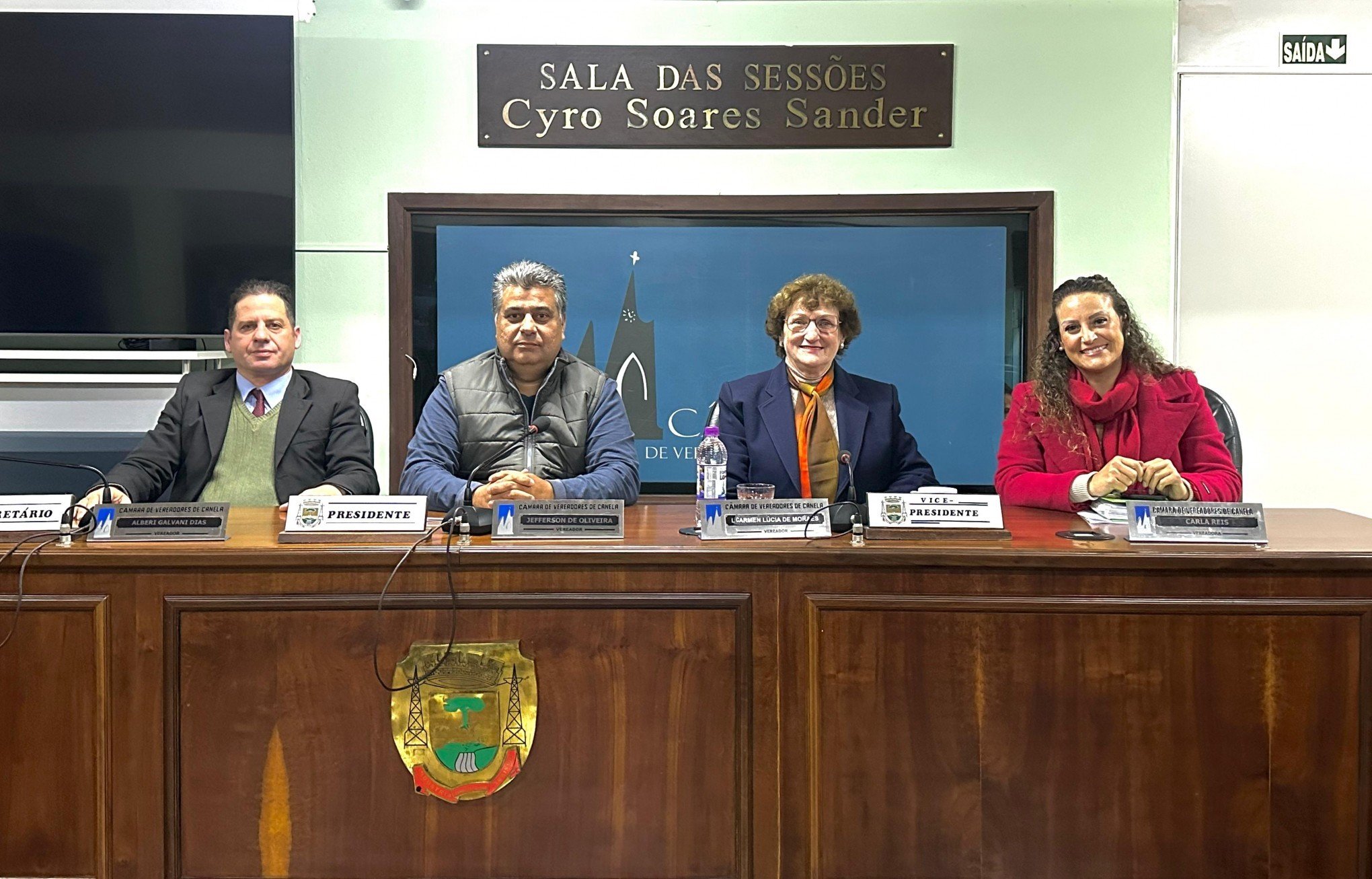 Mesa Diretora da Câmara de Vereadores de Canela tem mudanças; confira