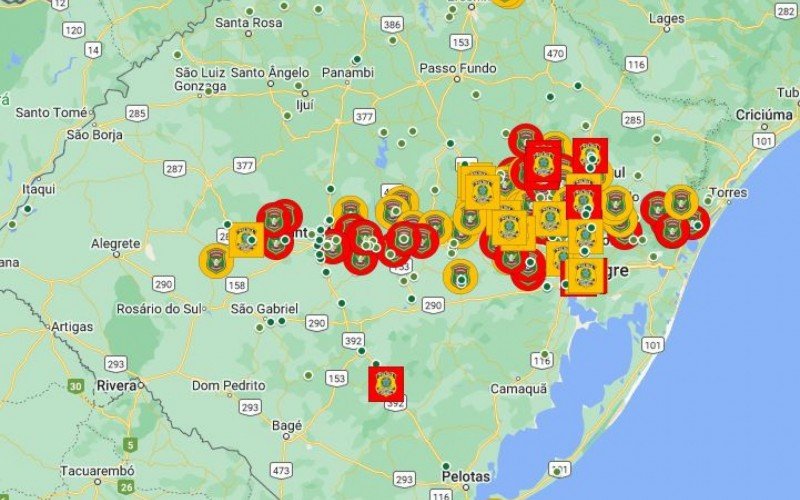 Bloqueios em estradas no Rio Grande do Sul  | abc+