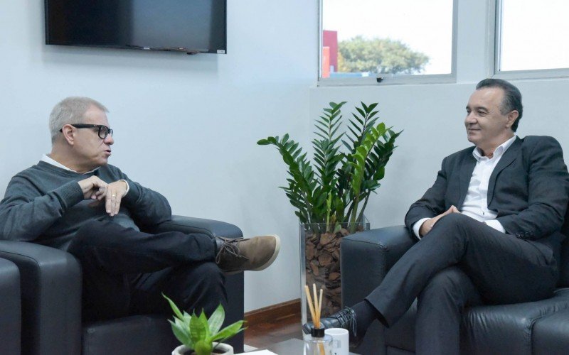 Marcelo Clark Alves e o futuro reitor da Feevale José Paulo da Rosa | abc+