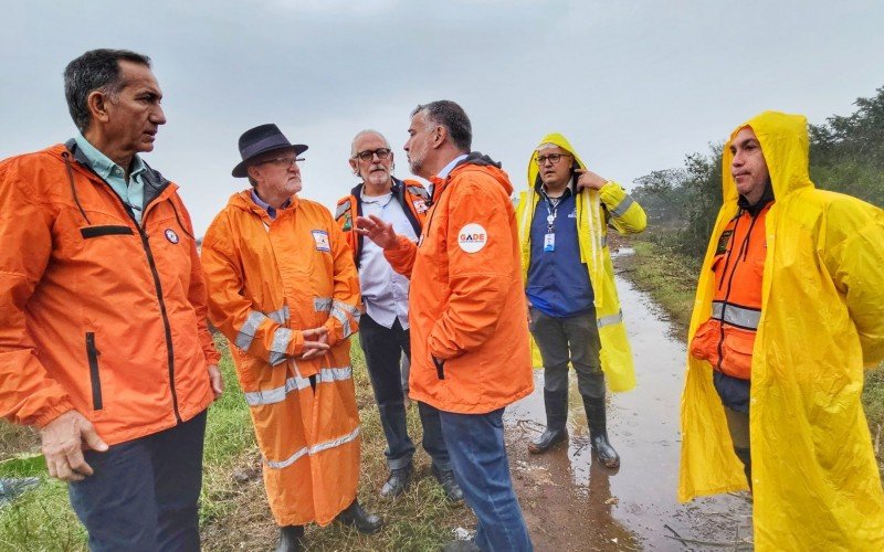 Inundação histórica no RS - Ministros do Governo Lula acompanham obras emergenciais do dique e funcionamento das bombas em São Leopoldo