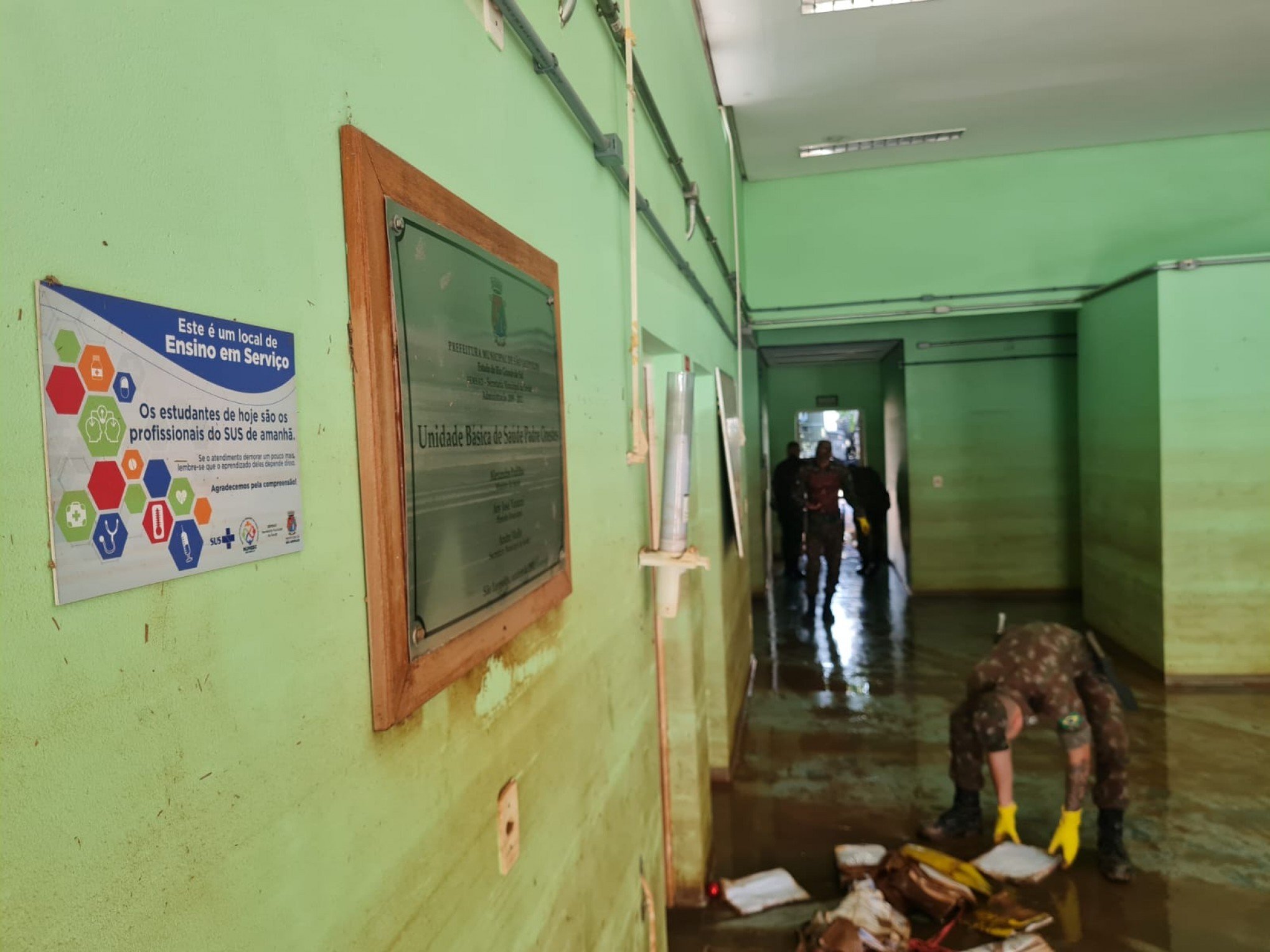 VÍDEO: Veja como ficou Unidade Básica de Saúde atingida pela enchente em São Leopoldo