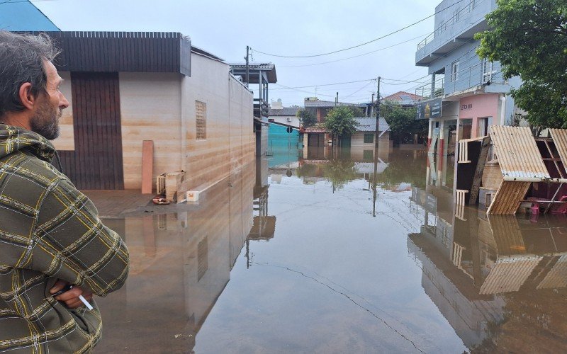 Casa de Augusto Bertoldi foi inundada na Santo Afonso