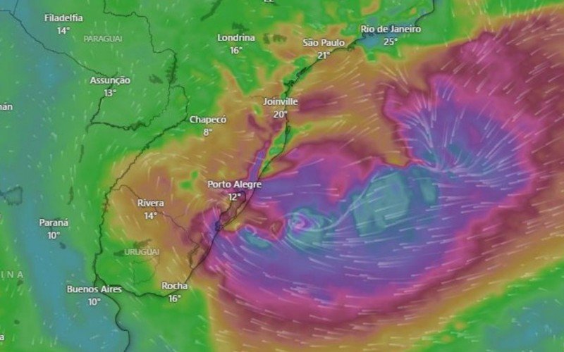 Na terça-feira (28), ele começa a passar pelo Estado ainda às 3 horas da manhã e, até 22 horas, já terá chego ao oceano