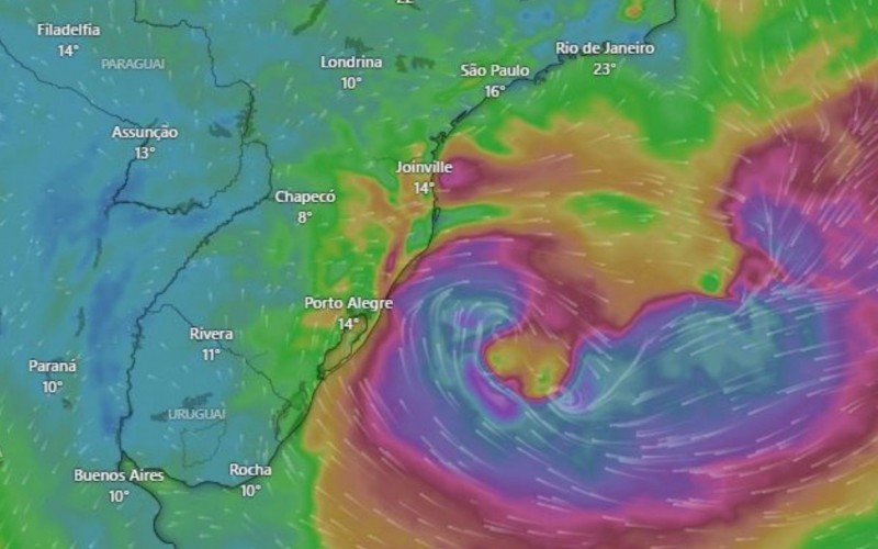 Na terça-feira (28), ele começa a passar pelo Estado ainda às 3 horas da manhã e, até 22 horas, já terá chego ao oceano